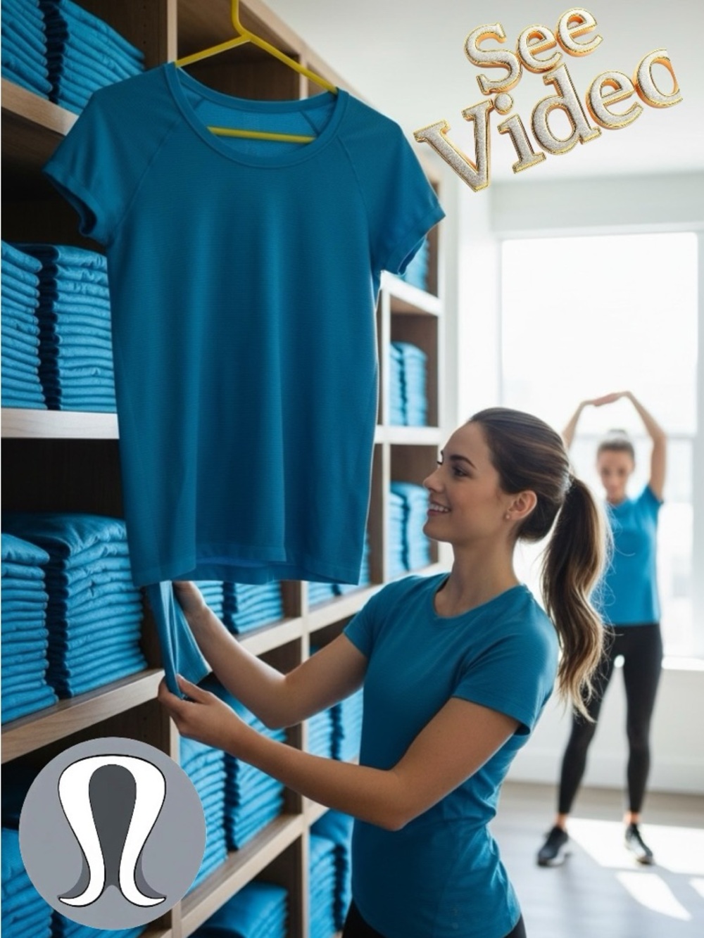 LULULEMON ATHLETICA Swiftly Tech Short Sleeve Hip Length Kayak Blue